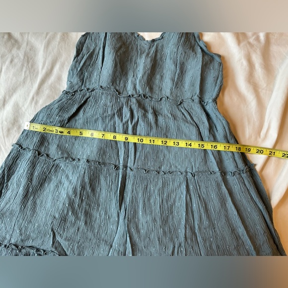 Blue Tiered Spaghetti Strap Dress - Picture 3 of 4